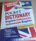 Pocket dictionary english-indonesian, indonesian-english