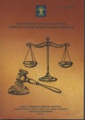 Analisis dan Evaluasi Hukum Terkait Sistem Hukum Acara Perdata