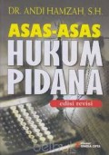 Asas-asas Hukum Pidana