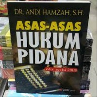 Asas-Asas Hukum Pidana Edisi Revisi 2008