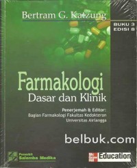 Farmakologi Dasar & Klinik Buku. 3 Ed.8