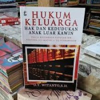 Hukum Keluarga : Hak Dan Kedudukan Anak Luar Kawin