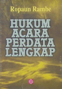 Hukum acara perdata lengkap