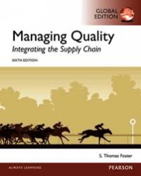 Managing Quality: Integrating The Supply Chain