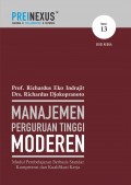 Manajemen Perguruan Tinggi Modern: Modul Pembelajaran Berbasis Standar Kompetensi dan Kualifikasi Kerja Nomor 13