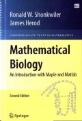 Mathematical Biology: An Intoduction With Maple and Matlab