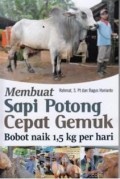 Membuat Sapi Potong Cepat Gemuk Bobot Naik 1,5 Kg Per Hari