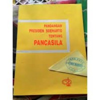 Pandangan Presiden Soeharto tentang pancasila