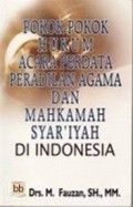 Pokok-Pokok Hukum Acara Perdata Peradilan Agama Dan Mahkamah Syari'iyah Di Indonesia