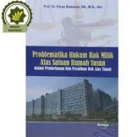 Problematika Hukum Hak Milik Atas Satuan Rumah Susun