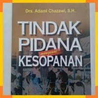 Tindak Pidana Mengenai Kesopanan
