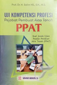 Uji Kompetensi Profesi Pejabat Pembuat Akta Tanah (PPAT)