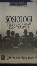 Sosiologi Teks Pengantar Dan Terapan