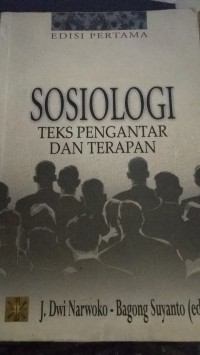 Sosiologi Teks Pengantar Dan Terapan