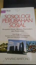 Sosiologi Perubahan Sosial Perspektif Klasik, Modern, Posmodern Dan Poskolonial
