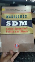 Manajemen SDM dalam Organisasi Publik dan Bisnis