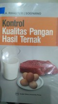 Kontrol Kualitas Pangan Hasil Ternak