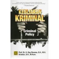 Kebijakan Kriminal