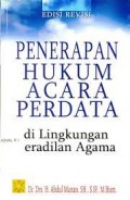 penerapan hukum acara perdata di lingkungan peradilan agama