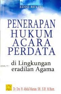 penerapan hukum acara perdata di lingkungan peradilan agama