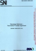 Teknologi informasi - Tata kelola TI untuk organisasi (ISO/IEC 38500:2015,IDT)